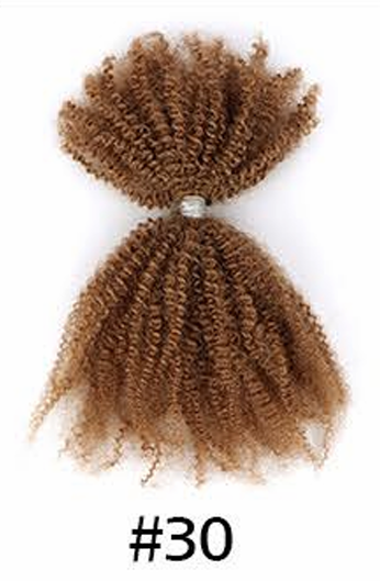 Handmade Human Hair Loc Extensions | #30 Medium Auburn / Chestnut brown Interlocs (50 loc bundle)