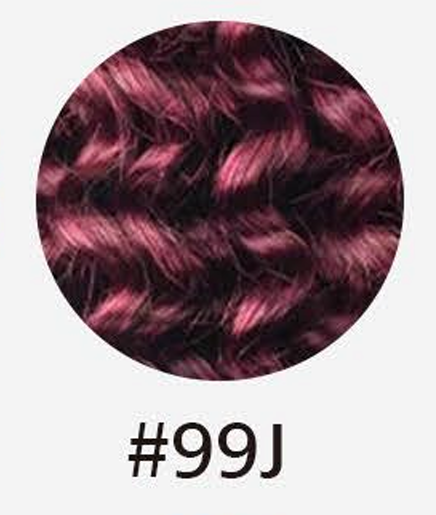 Handmade Human Hair Loc Extensions | #99J Dark Wine Red Interlocs (50 loc bundle)