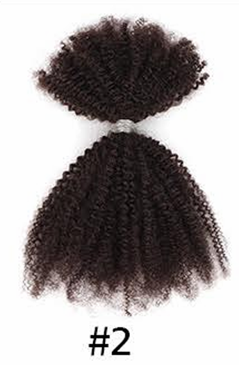 Handmade Human Hair Loc Extensions | #2 Dark Brown Interlocs (50 loc bundle)