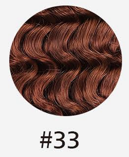 Handmade Human Hair Loc Extensions | #33 Dark Auburn / Red-Brown Interlocs (50 loc bundle)