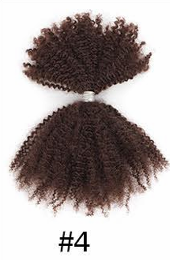 Handmade Human Hair Loc Extensions | #4 Deep Brown Interlocs (50 loc bundle)