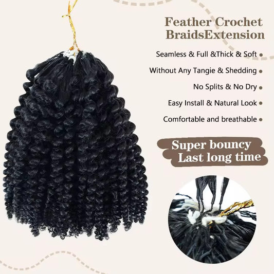 Kinky Curly Feather Extensions